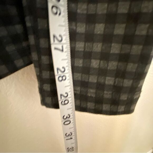 Kut from the Kloth Elyse Checkered mid rise Skinny black goth plaid stretch 4 - Picture 6 of 15